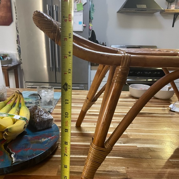 Vintage Ficks Reed Style Bent Bamboo/Rattan Bench. Perfect for indoors or out - Picture 10 of 12